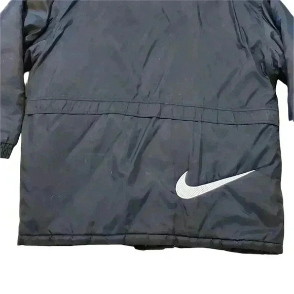 VTG 90s NIKE Puffer Jacket Trench Coat Stadium Parka 2XL - Picture 3 of 8
